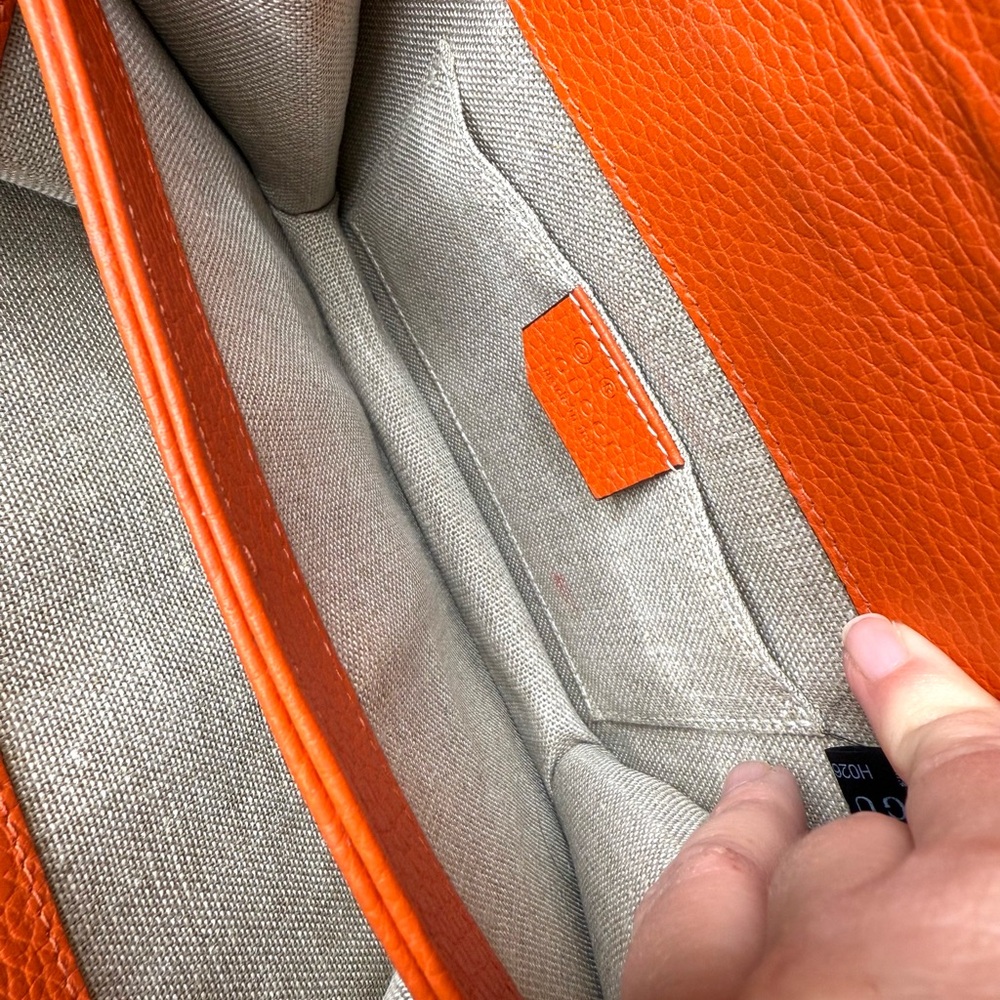 Authentic Gucci Interlocking GG Small Calfskin le… - image 14